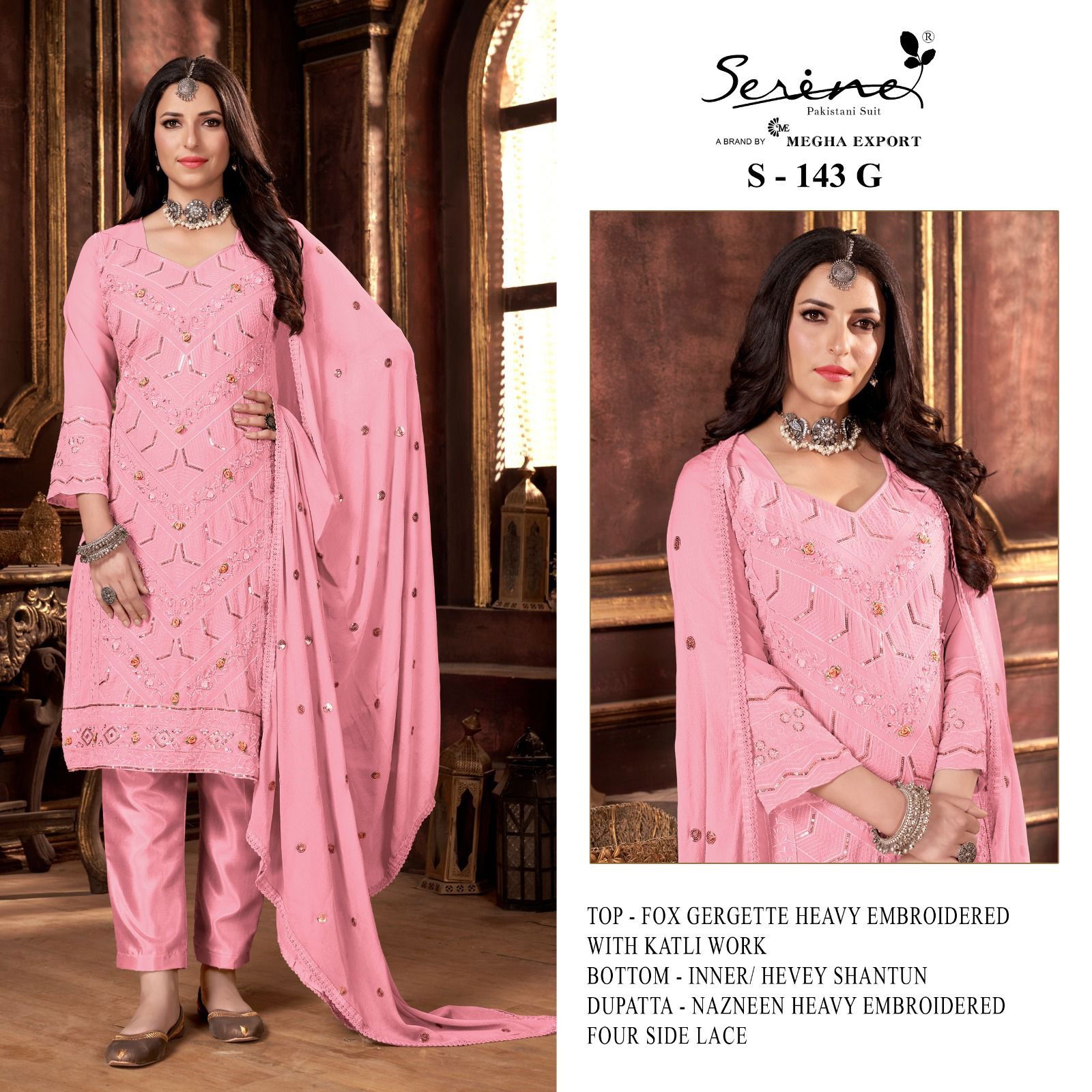 S 143 E To H By Serine Pakistani Suits Catalog